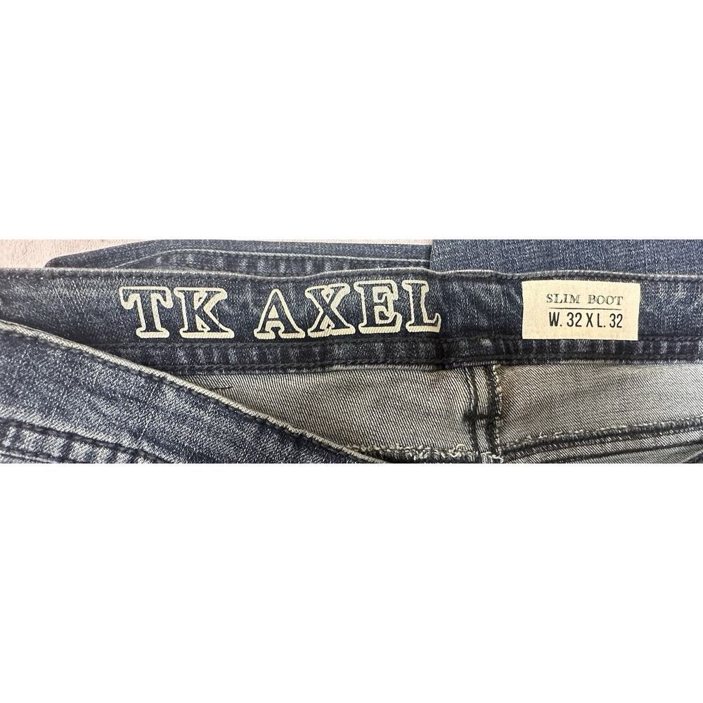 NWT Axel Jeans Men's 32X32 Slim Boot Cut Stretch Comfort Thick Stitch Denim - Picture 3 of 10